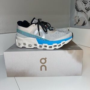 On Running Women's Cloudmonster2 Athletic Shoes - White & Blue